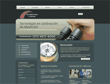 Tablet Screenshot of calibraciondeinstrumentos.com